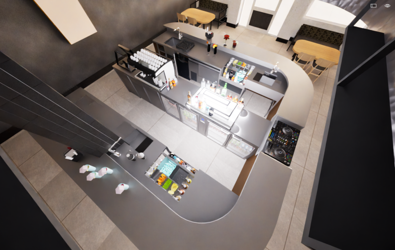 Bar Expert - Projection 3D d'un projet rénovation bar