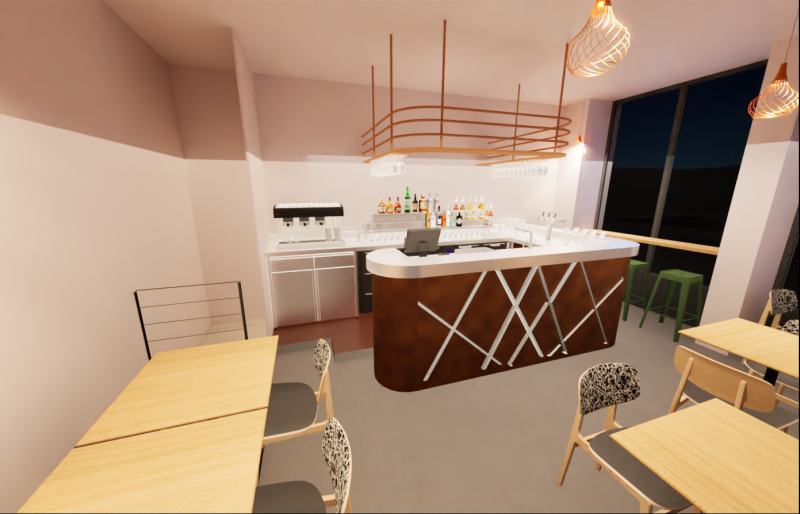 Bar Expert - Première esquisse 3D d'un projet rénovation bar